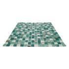 Pastilhas de Vidro Jade Mix Verde Metalizada 30x30cm