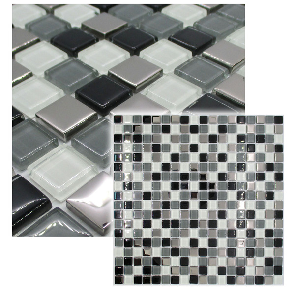 Pastilhas de Vidro New Luar Mix Metalizada 30x30cm