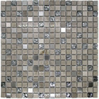 Pastilhas de Vidro Pérola Mix Pedra Metalizada 30x30cm