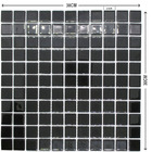 Pastilhas de Vidro Preta Brilhante 30x30cm