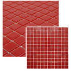 Pastilhas de Vidro Vermelha Brilhante 30x30cm