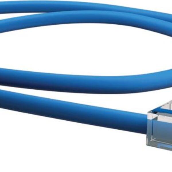 Cavo patch piatto U/UTP cat. 6 slim blu 0,25 m