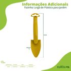 Pazinha Larga De Plástico Para Jardim (amarelo) Okla