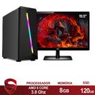 Pc Gamer Completo Amd 6-core Cpu 3.8ghz 8gb (placa De Vídeo R