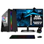 Pc Gamer Completo Amd Ryzen 3 3200g 4.0ghz 8gb Ddr4 Placa De