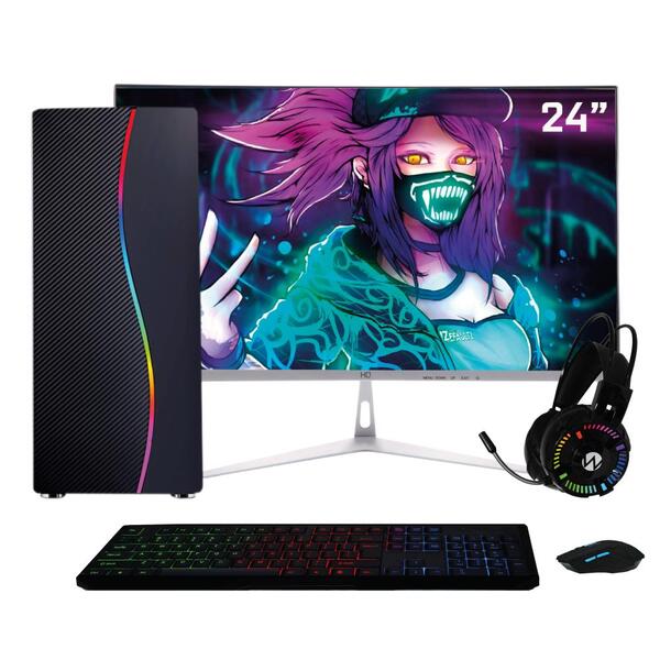 Pc Gamer Completo Intel Corei7 8gb 500gb Ssd 120gb Rx580 8gb