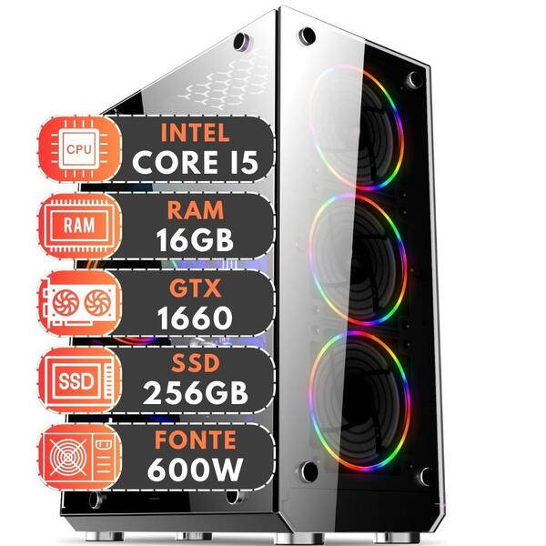 Pc Gamer Intel Core I5 6ª Geração 16gb Ram Geforce Gtx 1660 T