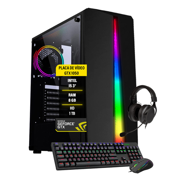 Pc Gamer Maximus I5 Gtx 1050 Memória 8gb Hd 1tb Ssd 120gb