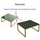 Pé Base  Multiuso Mesa Centro Poltrona Dourada Metal Aço Carb