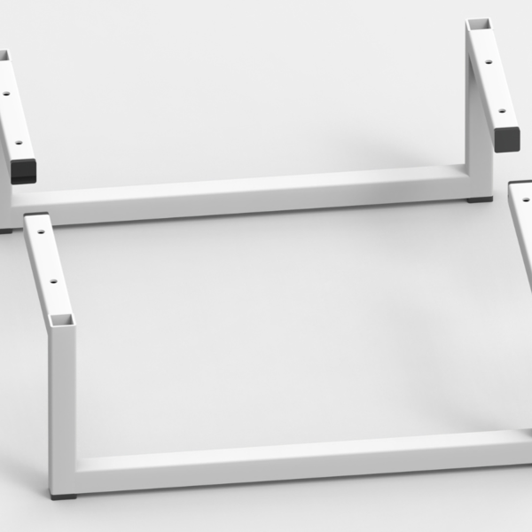 Pé Base Para Móveis Aço Rack Criado 15x40 Branco