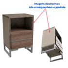 Pé Base Para Móveis Criado Cômoda Cor Prata Metal Aço Carbono