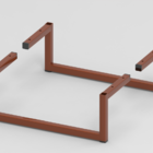 Pé Base Para Móveis Mesa De Cabeceira Criado Mudo Cobre