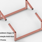 Pé Base Para Móveis Mesa De Cabeceira Criado Mudo Rose
