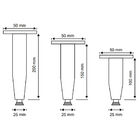 Pé Cônico Regulável Para Móveis 100mm