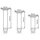 Pé Cônico Regulável Para Móveis 150mm