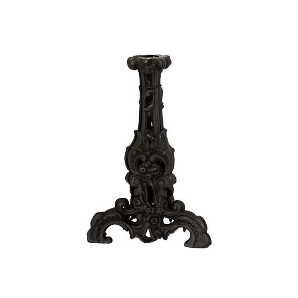 Pé De Mesa Apoio Base Samambaia Em Ferro Fundido 60x42cm