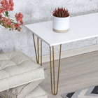 Pé para Cama Aço Carbono 50cm 120kg Dourado Hairpin Leg 1 peça