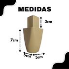 Pé Para Guarda Roupas 4 Unidades Roupeiro Redondo Ian Amêndoa