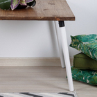 Pé para Mesa 51cm até 40kg Branco Palito