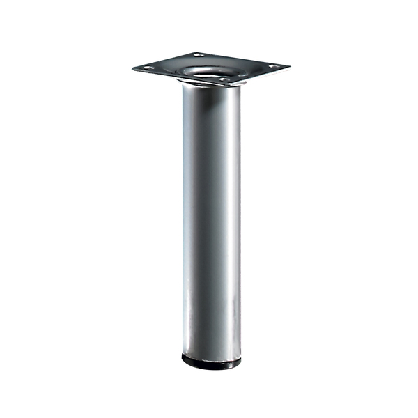 Pé De Aluminio Para Moveis Pé para Mesa Alumínio 15x3cm até 50kg Cinza | Leroy Merlin