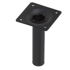 Pé para Móveis Aço 10cm até 40kg Preto Cilíndrico