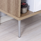 Pé para Móveis Aço 20cm até 40kg Prata Cilíndrico