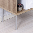 Pé para Móveis Aço 25cm até 40kg Prata Cilíndrico