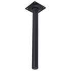 Pé para Móveis Aço 25cm até 40kg Preto Cilíndrico