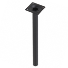 Pé para Móveis Aço 30cm até 40kg Preto Cilíndrico