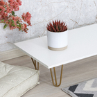 Pé para Móveis Aço Carbono 20cm 120kg Dourado Hairpin Leg 1 peça