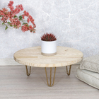 Pé para Móveis Aço Carbono 20cm 120kg Dourado Hairpin Leg 1 peça