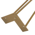 Pé para Móveis Aço Carbono 30cm 120kg Dourado Hairpin Leg 1 peça