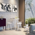 Pé Regulável para Cama Aço 1,5 até 3cm 40kg Branco Niquelado Cilíndrico