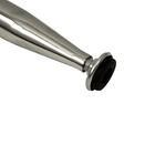 Pé Regulável para Móveis Ferro 20cm até 21cm 50kg Prata Cromado Cônico