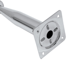 Pé Regulável para Móveis Ferro 20cm até 21cm 50kg Prata Cromado Cônico