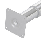 Pé Regulável para Mesa Aço 70 até 110cm até 50kg Prata Cilíndrico