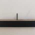 Pé Retangular Madeira Sofás Estofados 3cm - Kit 4un Dinamic.