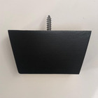 Pé Retangular Madeira Sofás Estofados 6cm - Kit 9un- Celica