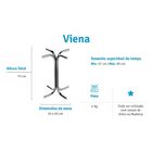 Pé Viena Flape - Cinza