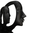 Peça Decor Em Resina Faces Conceitual