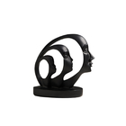 Peça Decor Em Resina Faces Conceitual