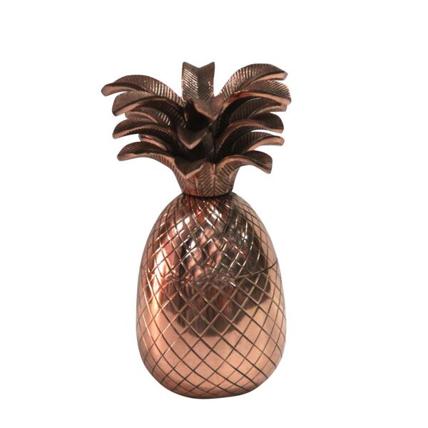 Peça Decorativa - Abacaxi Em  Cobre 12cm X 25cm