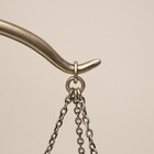 Peça Decorativa Balança Da Justiça Em Metal Ouro Velho 47cm F