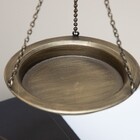 Peça Decorativa Balança Da Justiça Em Metal Ouro Velho 47cm F