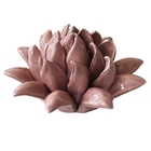 Peca Decorativa De Ceramica - Flor Rosa 12cm X 11 7cm X 6 4c