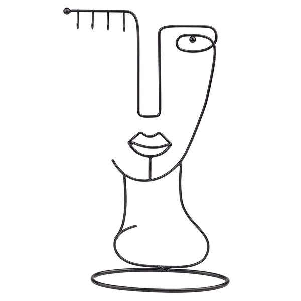 Peca Decorativa De Metal - Face 18cm X 8cm X 32 5cm