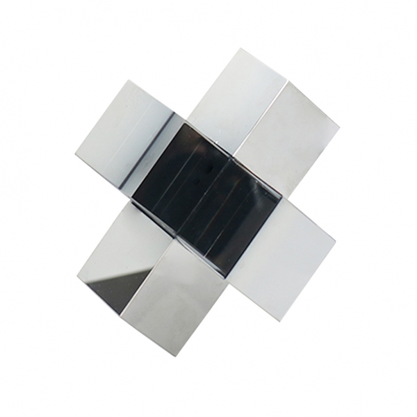 Peca Decorativa Em Cristal Prata