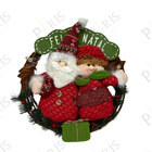 Peça Decorativa Guirlanda Natalina Casal Noel 40cm 14668pl