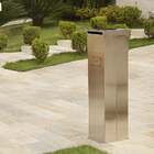 Pedestal Caixa Porta Cartas Correio De Chão Inox Escovado