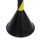 Pedestal de Sinalização CG 90cm Amarelo e Preto Carbografite